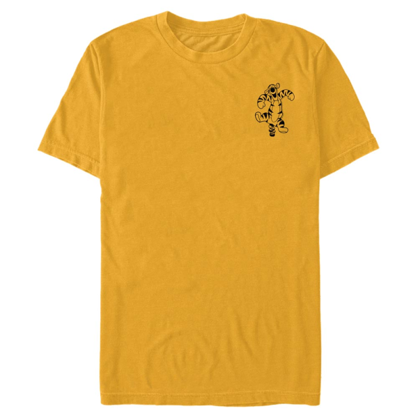 Disney - Winnie the Pooh - Tigr Vintage Line - Men's T-Shirt - Golden yellow - Front