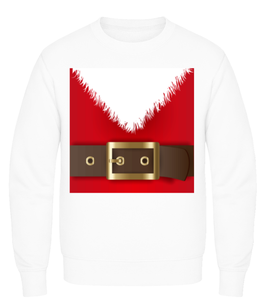 Santa's Belt - Men's Sweatshirt - White - Front