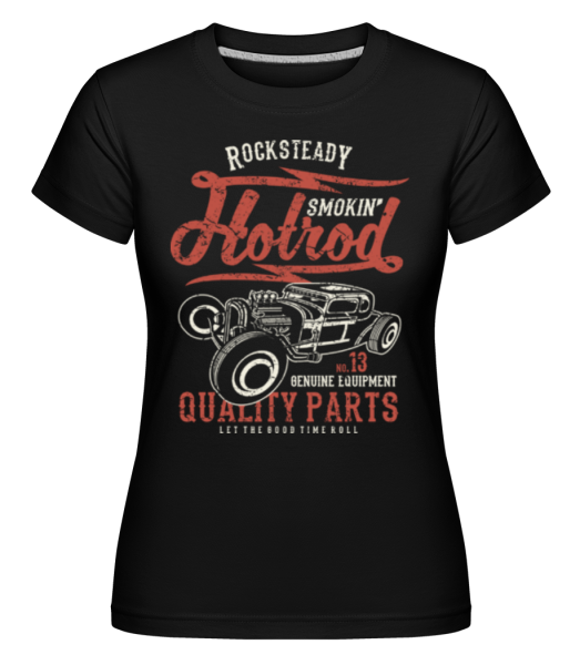 Smokin Hotrod -  Shirtinator Women's T-Shirt - Black - Front