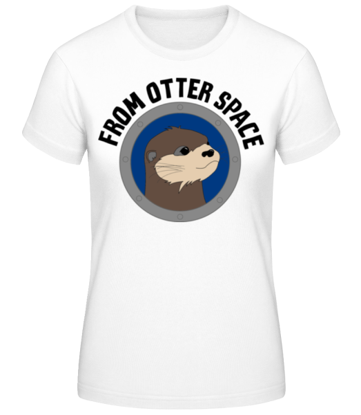 From Otter Space - Women's Basic T-Shirt - White - Front
