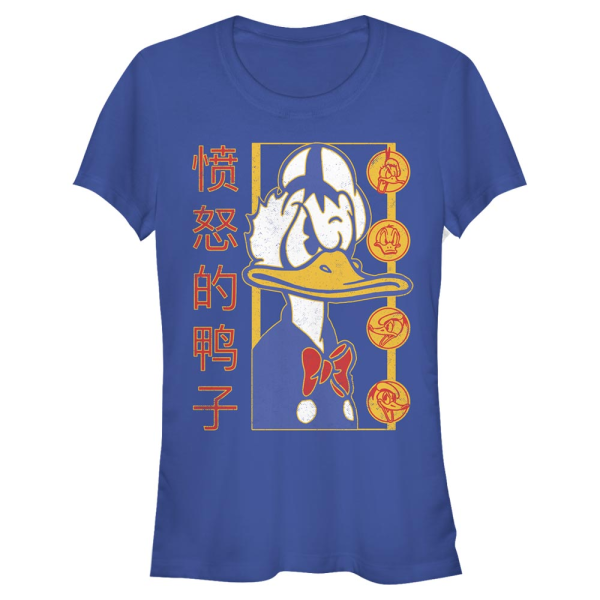 Disney - Mickey Mouse - Donald Duck Angry Duck - Women's T-Shirt - Royal blue - Front