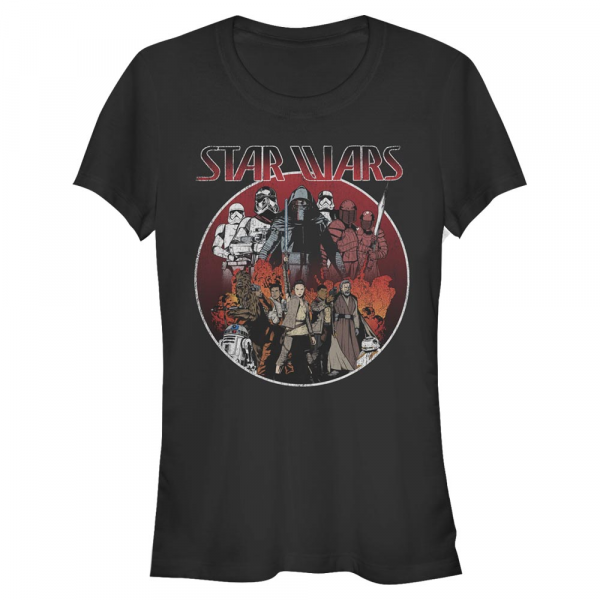 Star Wars - The Last Jedi - Skupina SW Groups - Women's T-Shirt - Black - Front