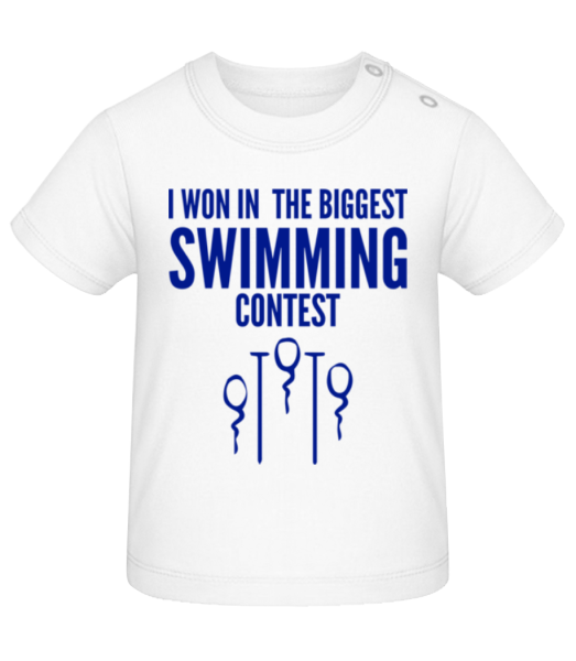 Swimming Contest Sperms - Baby T-Shirt - White - Front