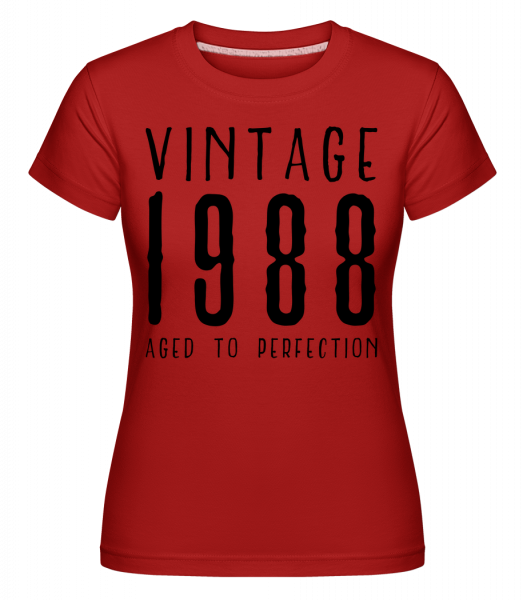 Vintage 1988 Aged To Perfection -  Shirtinator Women's T-Shirt - Red - Vorn