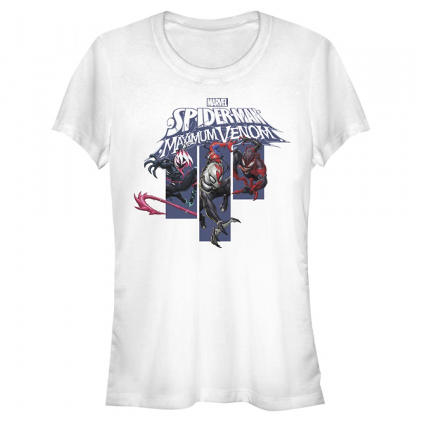 Marvel - Spider-Man Venom Banners - Women's T-Shirt - White - Front
