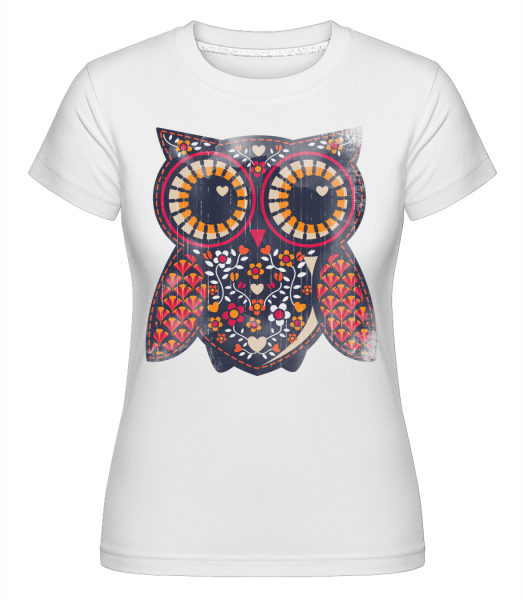 Art Owl -  Shirtinator Women's T-Shirt - White - Vorn