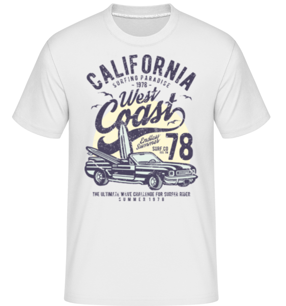 California West Coast -  Shirtinator Men's T-Shirt - White - Front