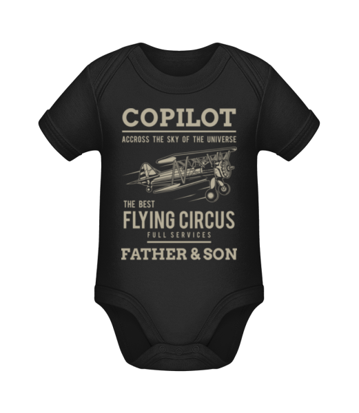 Copilot - Organic Baby Body - Black - Front