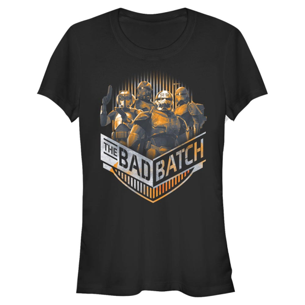 Star Wars - The Bad Batch - Portrait Batch Group Chevron - Women's T-Shirt - Black - Front