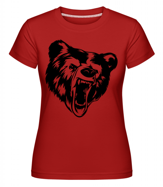 Wild Bear Icon -  Shirtinator Women's T-Shirt - Red - Vorn