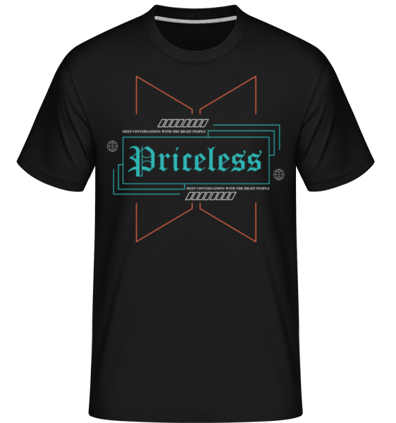 Priceless -  Shirtinator Men's T-Shirt - Black - Front