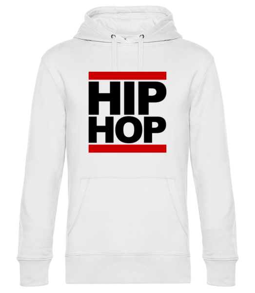 Hip Hop Logo - Unisex Premium Hoodie - White - Front