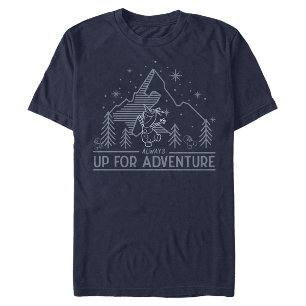 Disney - Frozen - Olaf Outdoor Adventure - Men's T-Shirt - Navy - Front