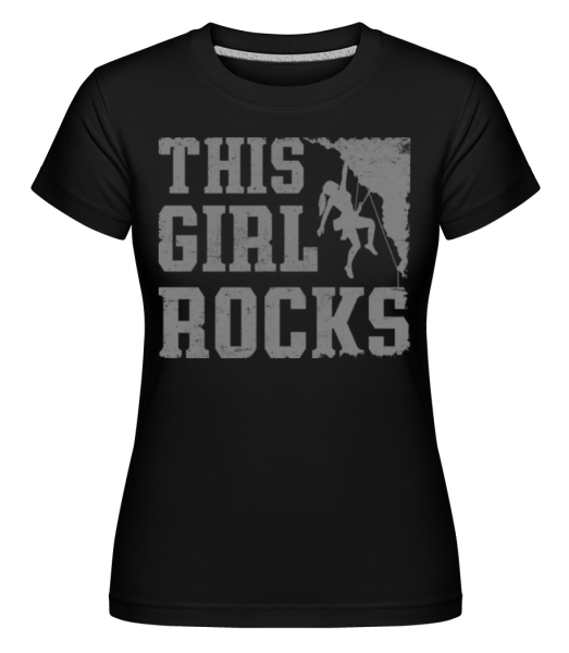 This Girl Rocks -  Shirtinator Women's T-Shirt - Black - Front