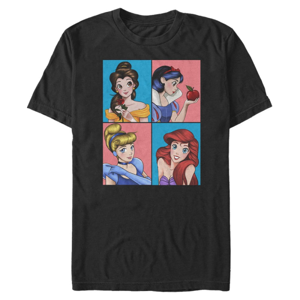 Disney Princesses - Skupina es - Men's T-Shirt - Black - Front