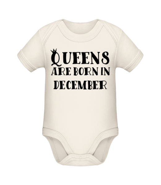 Queens Are Born In December - Organic Baby Body - Cream - Front