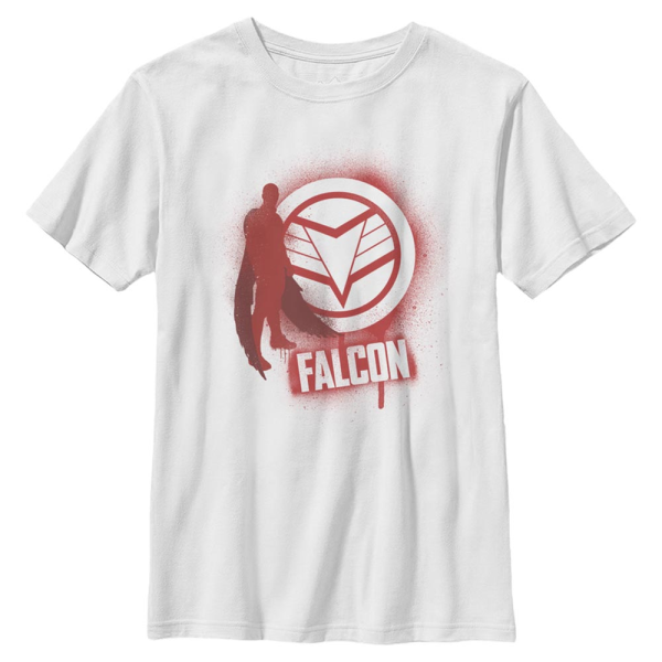 Marvel - The Falcon and the Winter Soldier - Falcon Spray Paint - Kids T-Shirt - White - Front