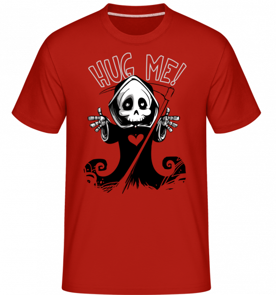 Death Want's A Hug -  Shirtinator Men's T-Shirt - Red - Vorn