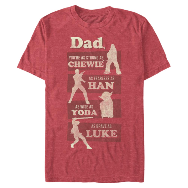 Star Wars - Skupina Dad Is - Father's Day - Men's T-Shirt - Heather red - Front