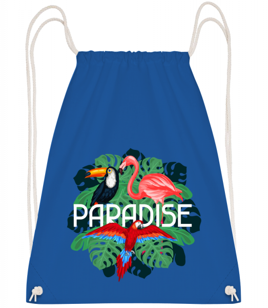 Paradise Icon - Drawstring Backpack - Royal blue - Vorn
