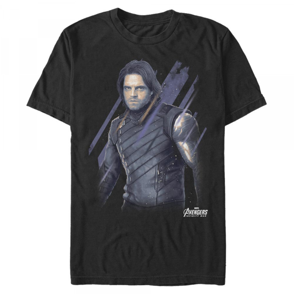 Marvel - Avengers Infinity War - Bucky Distressed - Men's T-Shirt - Black - Front