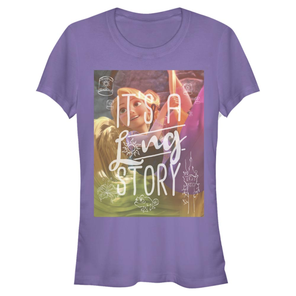 Disney - Tangled - Rapunzel Long Story - Women's T-Shirt - Purple - Front