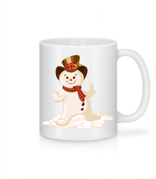 Snowman With Hat - Mug - White - Vorn