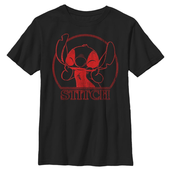 Disney - Lilo & Stitch - Stitch Stranger - Kids T-Shirt - Black - Front