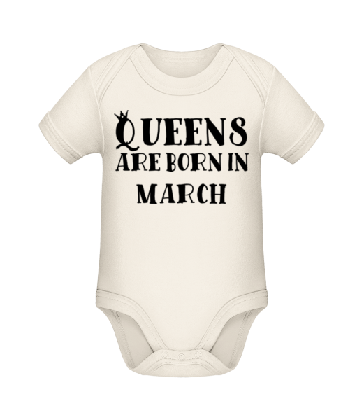Queens Are Born In March - Organic Baby Body - Cream - Front