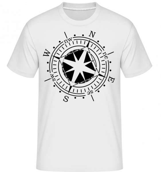 Compass -  Shirtinator Men's T-Shirt - White - Vorn