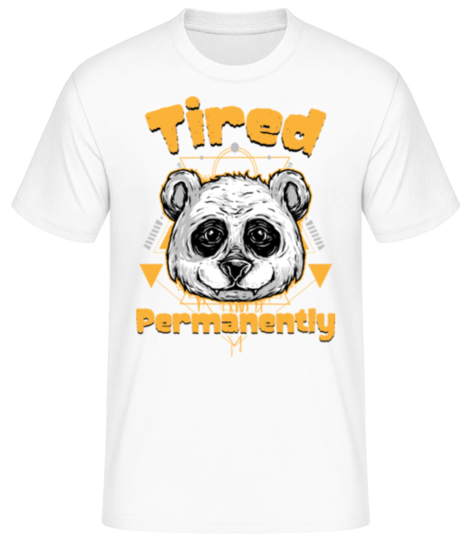 Permanently Tired - Men's Basic T-Shirt - White - Front