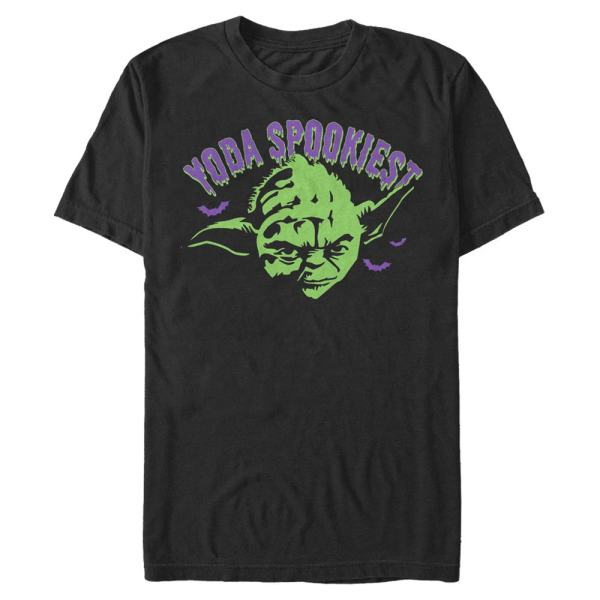 Star Wars - Yoda Spooky - Men's T-Shirt - Black - Front