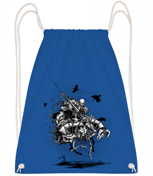 Dead Knight - Drawstring Backpack - Royal blue - Vorn