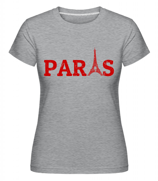 Paris France -  Shirtinator Women's T-Shirt - Heather grey - Vorn