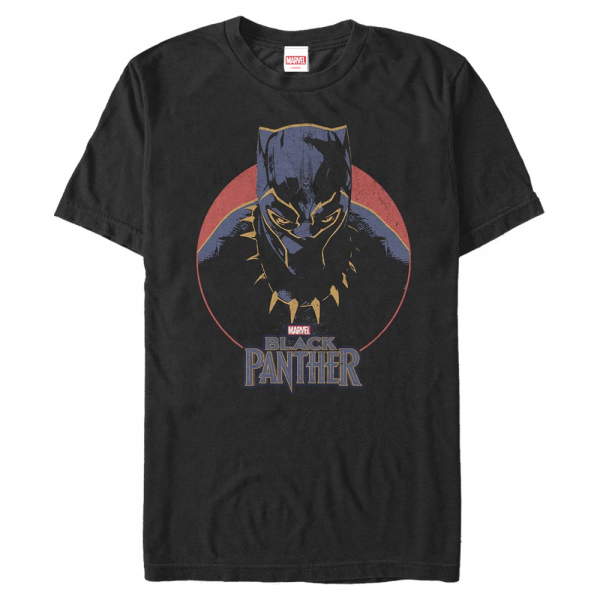 Marvel - Avengers - Black Panther Retro Panther - Men's T-Shirt - Black - Front