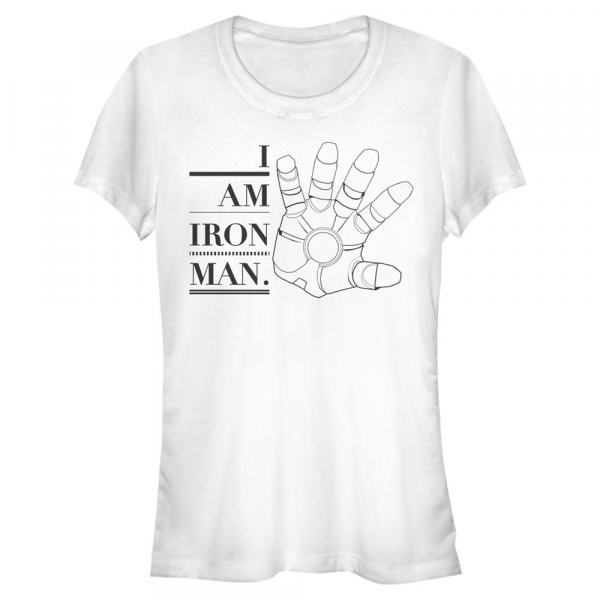 Marvel - Avengers - Iron Man Iron Hand - Women's T-Shirt - White - Front
