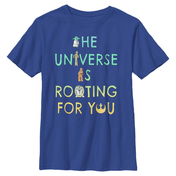 Star Wars - Skupina Rooting For You - Kids T-Shirt - Royal blue - Front