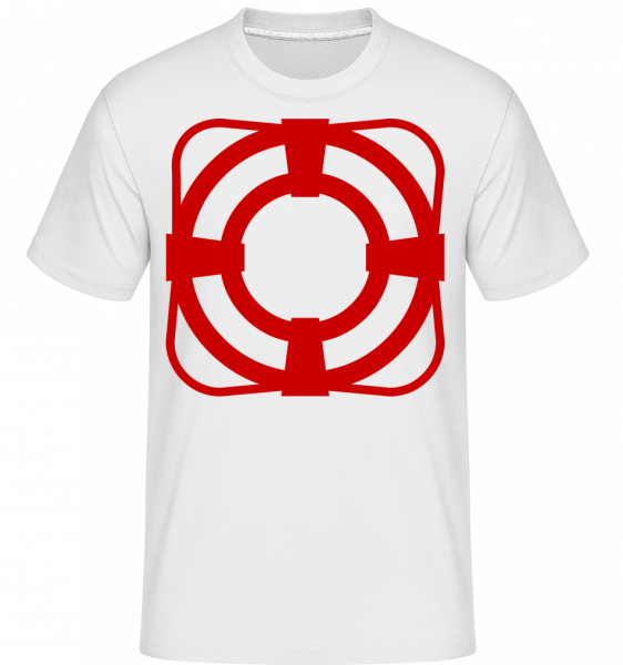 Lifebelt -  Shirtinator Men's T-Shirt - White - Vorn