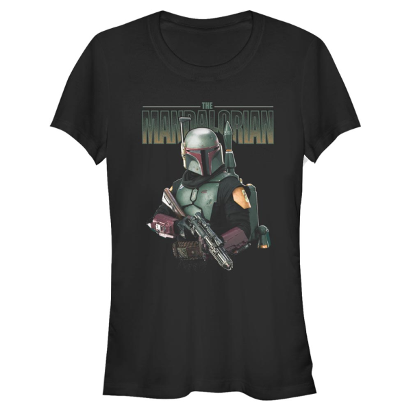 Star Wars - The Mandalorian - Boba Fett MandoMon Epi6 Shoot Out - Women's T-Shirt - Black - Front