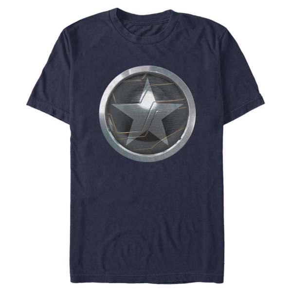 Marvel - The Falcon and the Winter Soldier - Bucky Soldier Logo - Men's T-Shirt - Navy - Front