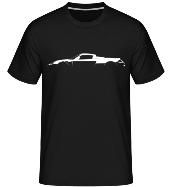 'Porsche Carrera GT' Silhouette -  Shirtinator Men's T-Shirt - Black - Front