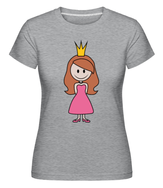 Princess Comic Pink -  Shirtinator Women's T-Shirt - Heather grey - Front