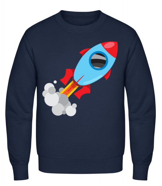 Superhero Rocket - Classic Set-In Sweatshirt - Navy - Vorn