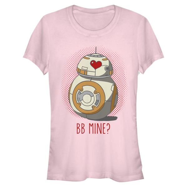 Star Wars - The Force Awakens - BB-8 BB Mine - Valentine's Day - Women's T-Shirt - Pink - Front