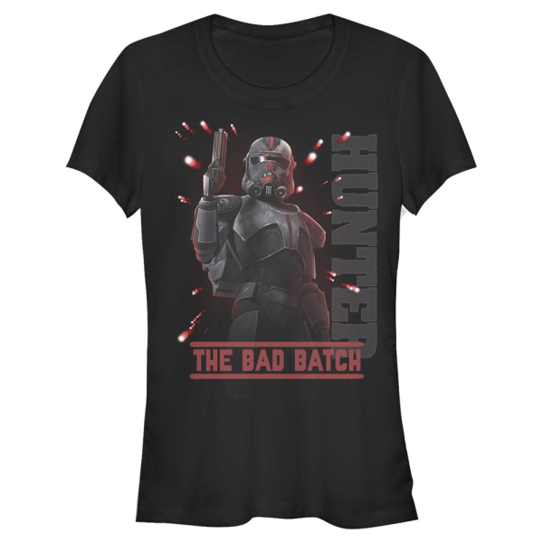 Star Wars - The Bad Batch - Portrait Hunter Batch - Women's T-Shirt - Black - Front