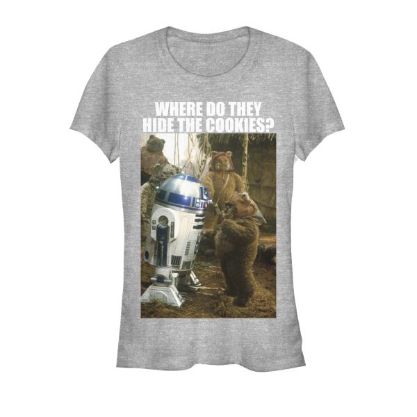 Star Wars - R2-D2 Hidden Cookies - Kids T-Shirt - Black - Front