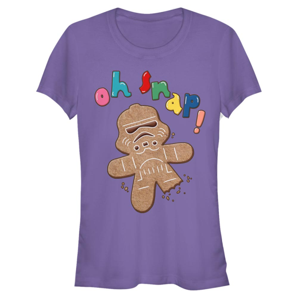 Star Wars - Stormtrooper Storm Trooper Gingerbread - Christmas - Women's T-Shirt - Purple - Front