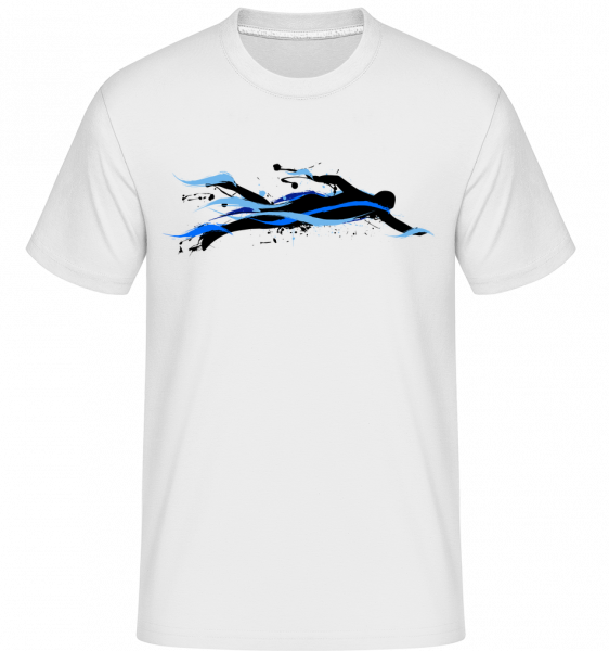 Swimmer -  Shirtinator Men's T-Shirt - White - Vorn