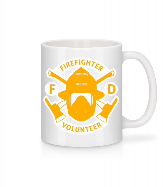 Firefighter Volunteer - Mug - White - Vorn
