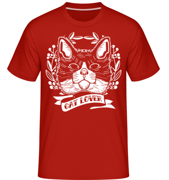 Cat Lover -  Shirtinator Men's T-Shirt - Red - Front